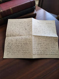 Lettre manuscrite grec Macédoine 1932 diaspora ancien document vintage
