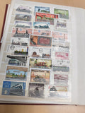 Timbres trains locomotives thématique ferroviaire oblitérés lot international ph