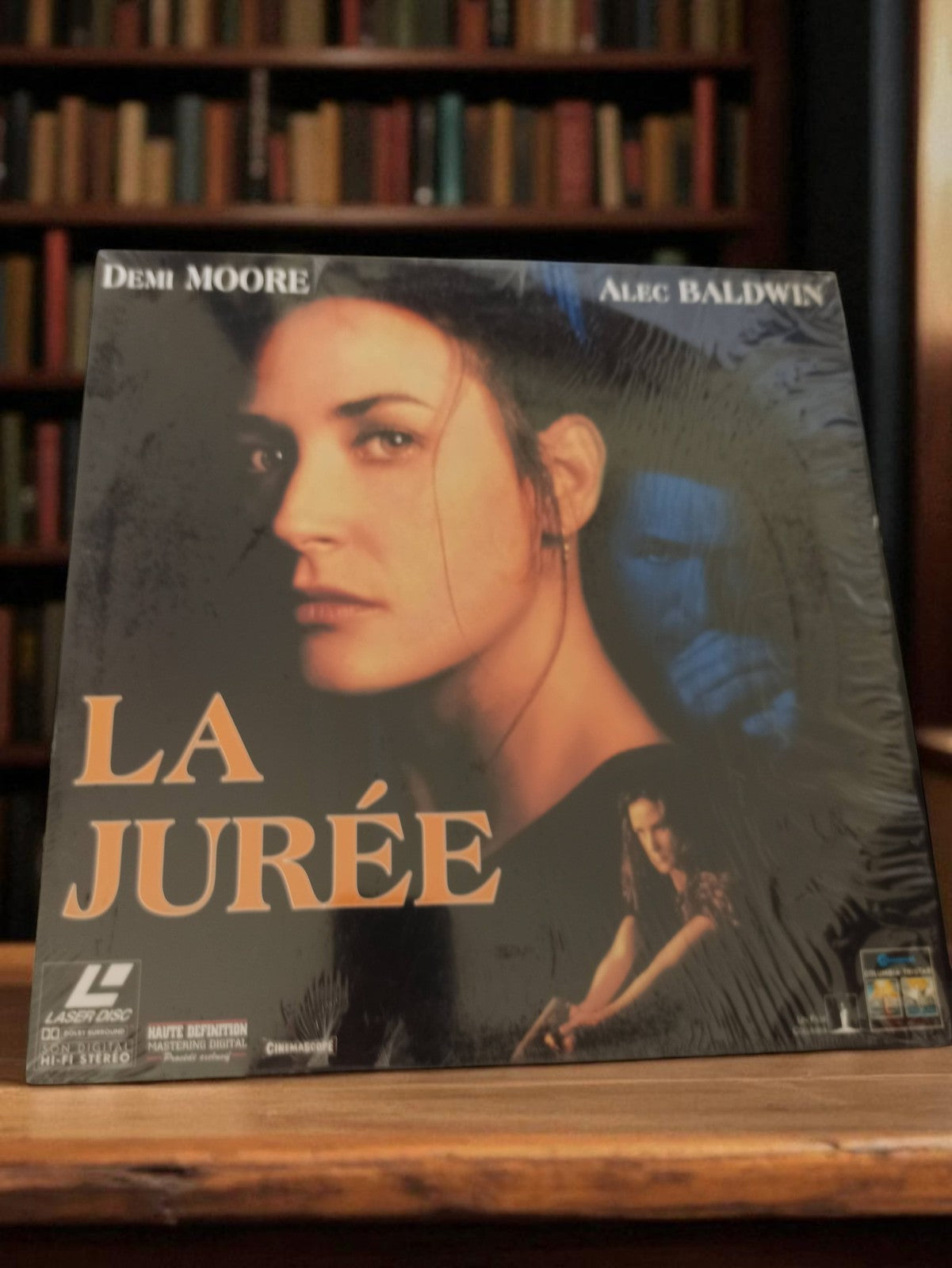 Laserdisc vintage La Jurée Demi Moore Alec Baldwin film français rétro