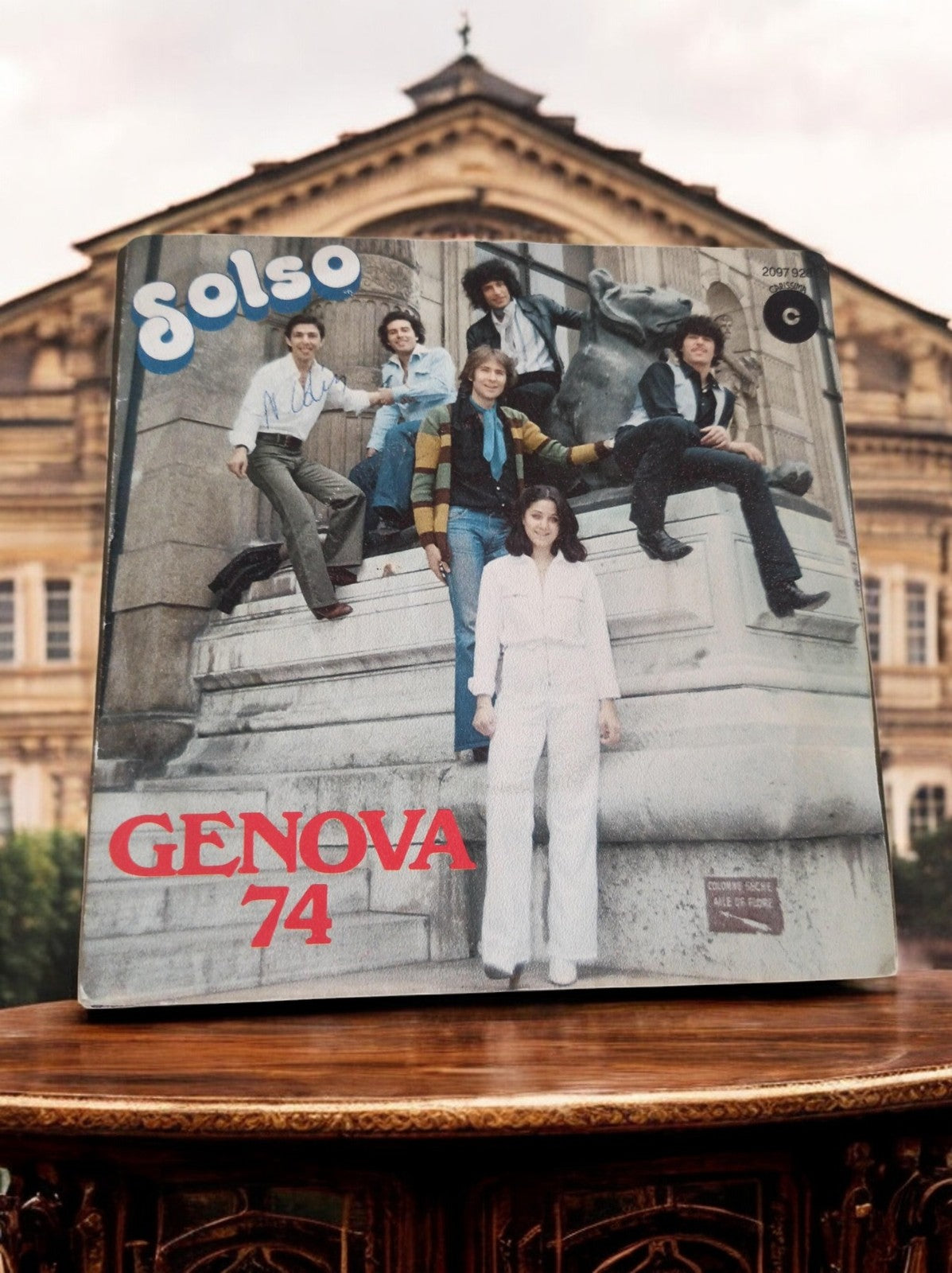 Vinyle 45T Solso Genova 74 ? pochette photo couleur vintage années 70