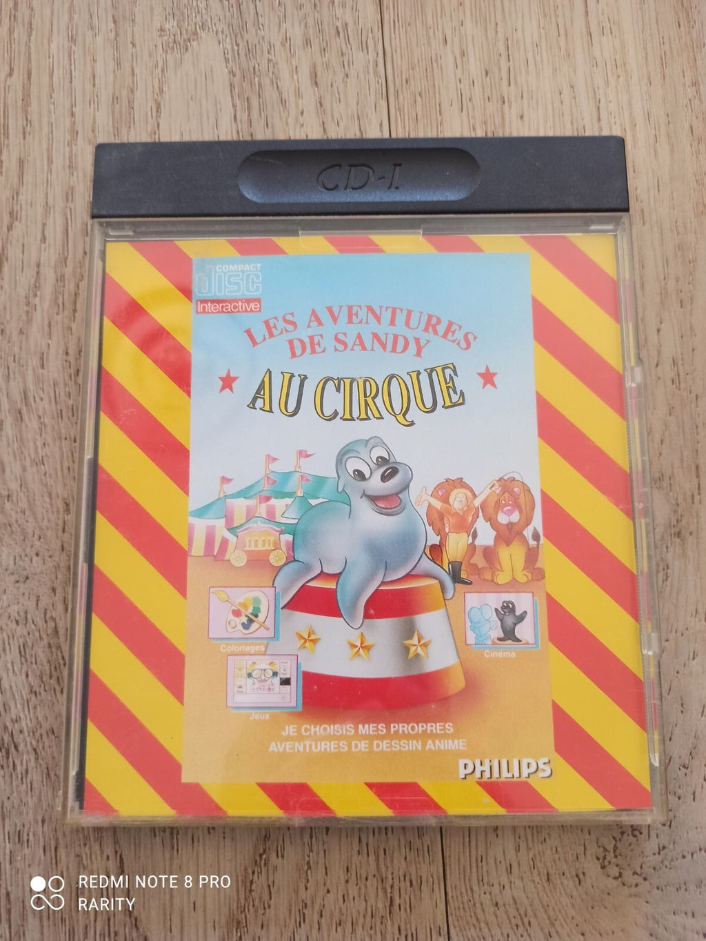 Jeu CD-i Philips Les Aventures de Sandy au Cirque dessin animé interactif