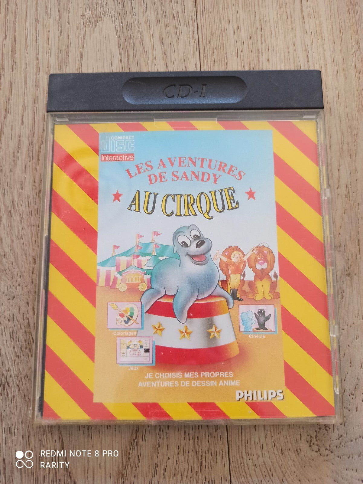 Jeu CD-i Philips Les Aventures de Sandy au Cirque dessin animé interactif