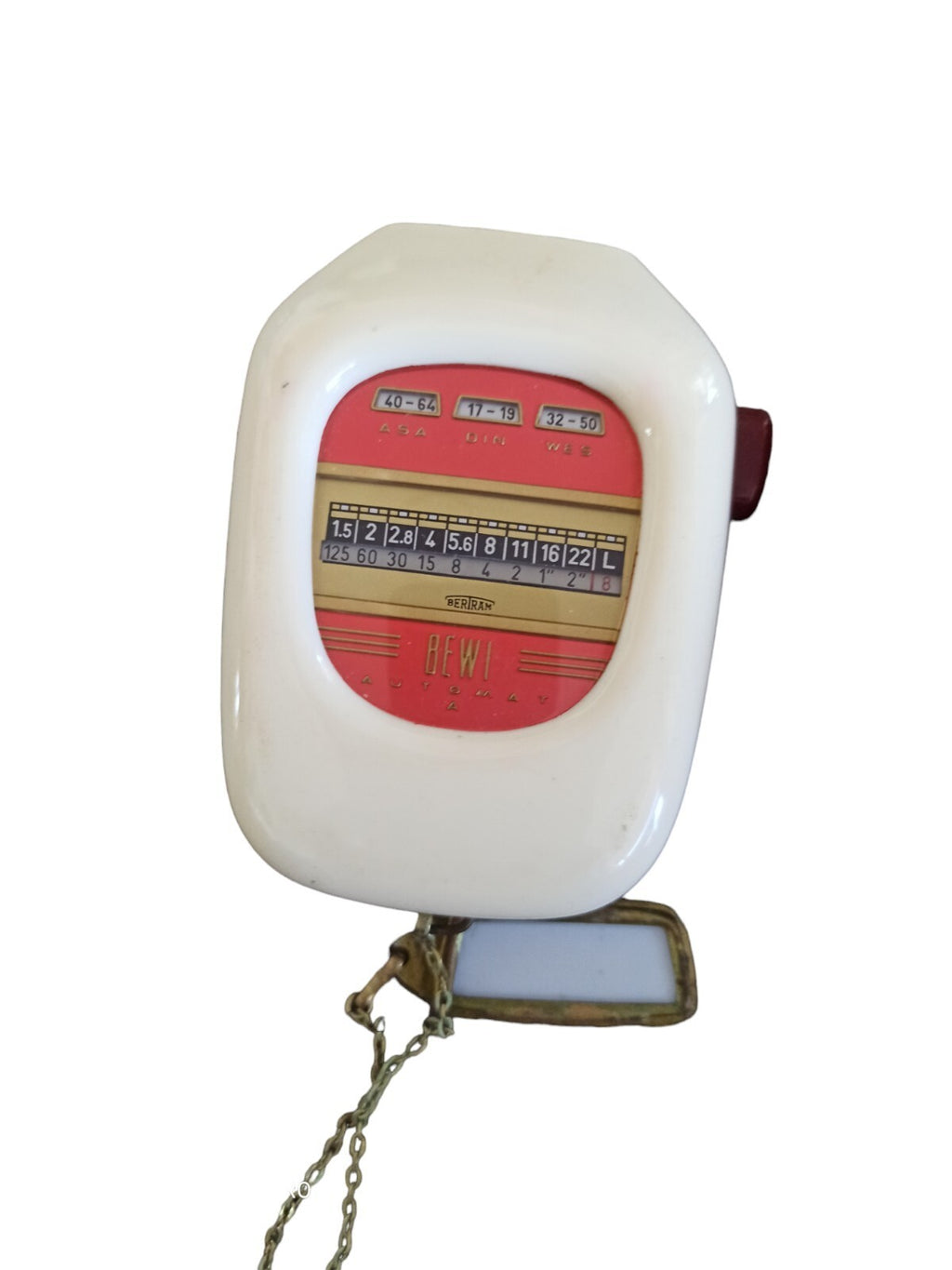 Posemètre vintage BEWI Automat années 50 avec étui rétro photo