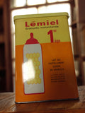 Ancienne boîte publicitaire métal Lémiel vintage déco rétro collection
