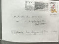 Lettre oblitérée France Hyères 2004 timbres Poste philatélie La Seyne-sur-Mer