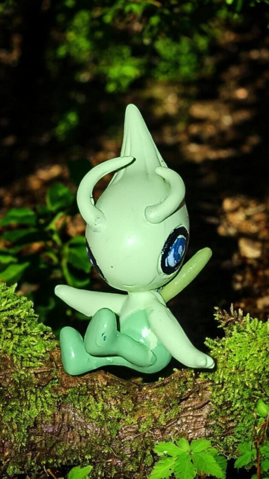 Figurine Pokémon Celebi 2005 PVC vert clair vintage rare R/LW
