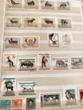 Timbres anciens animaux MAGYAR POSTA Hongrie lot philatélie oblitéres