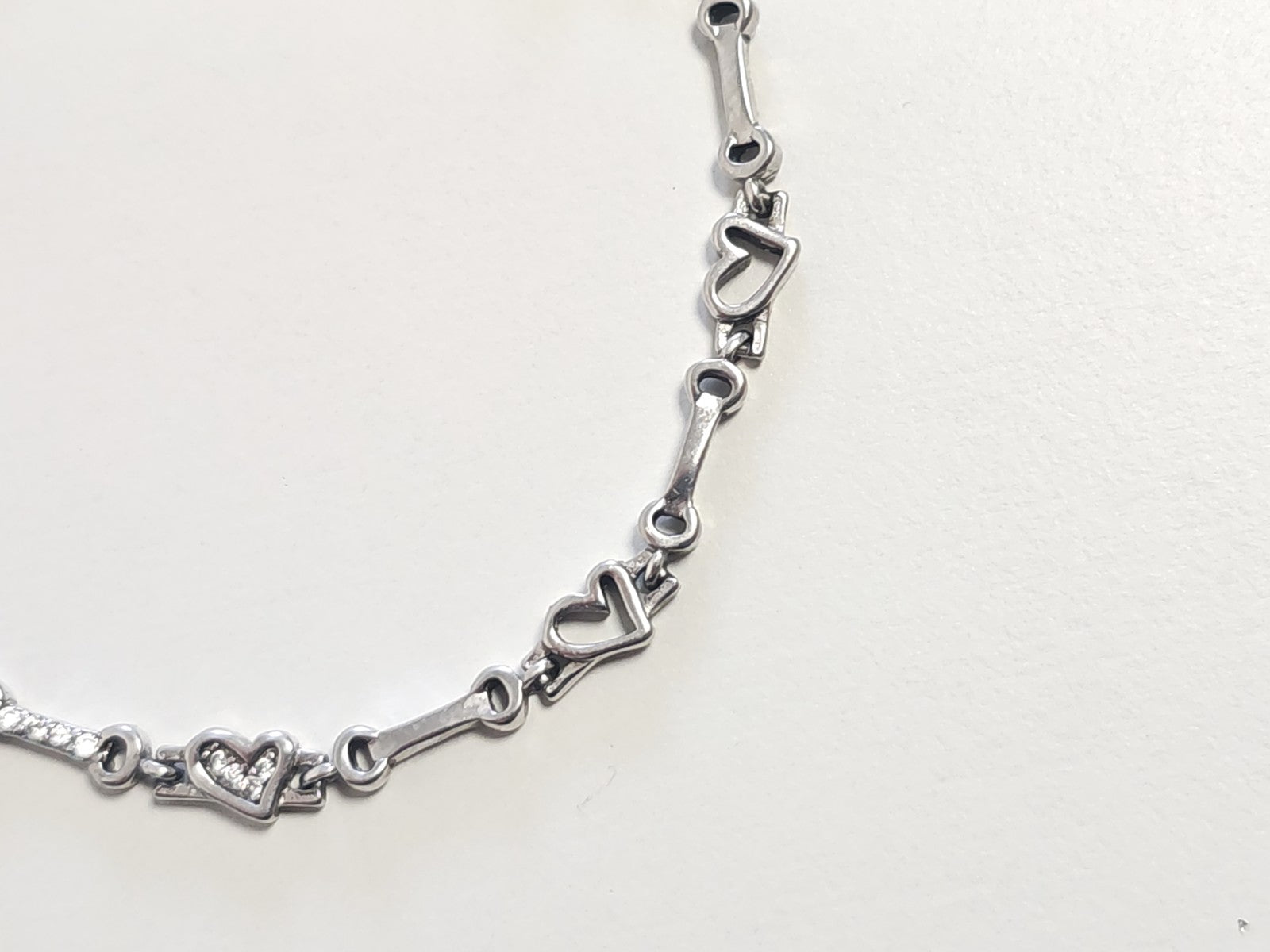Bracelet ancien en argent massif 5,9g vintage bijou collection rétro authentique