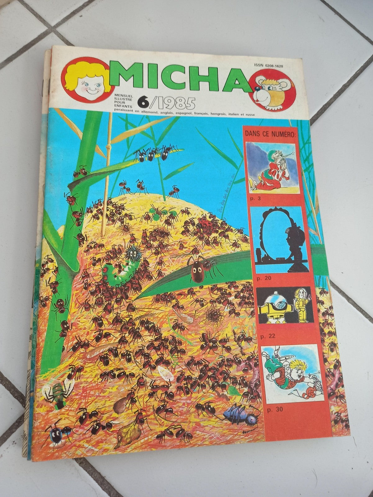 Magazine jeunesse Micha 6/1985 vintage années 80 illustré rétro ancien rare