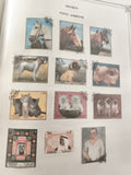 Timbres Sharjah Poste Aérienne animaux et portraits, lot thématique philatélie