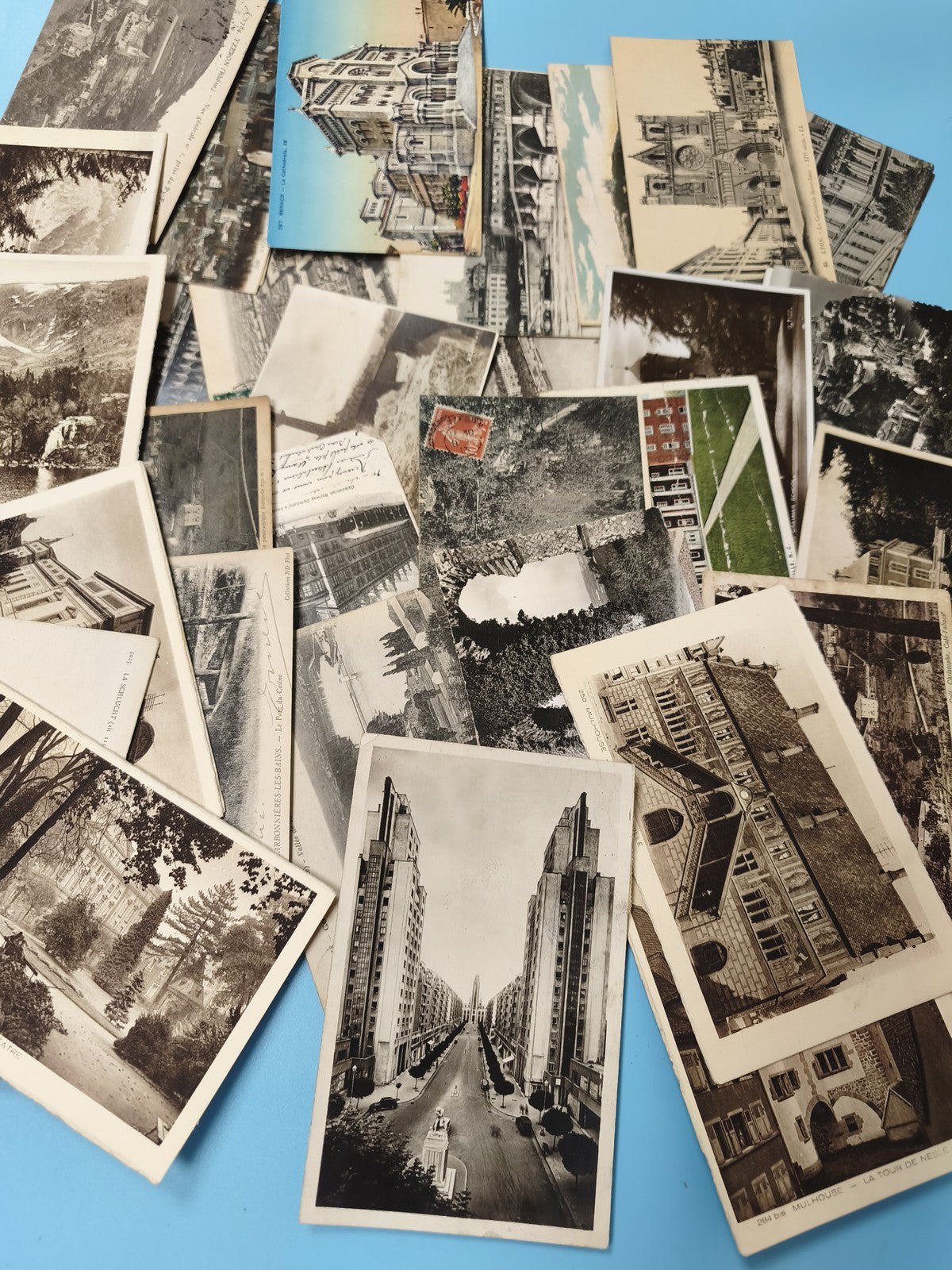 Lot cartes postales anciennes CPA paysages monuments France vintage (Ref 4)
