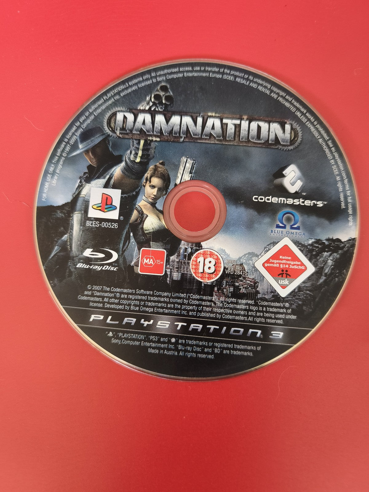 CD jeu PS3 Damnation disque seul pour PlayStation 3 version française d'occasion