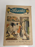 Ancien journal Lisette 1933, magazine illustré fillette, Colette la peureuse