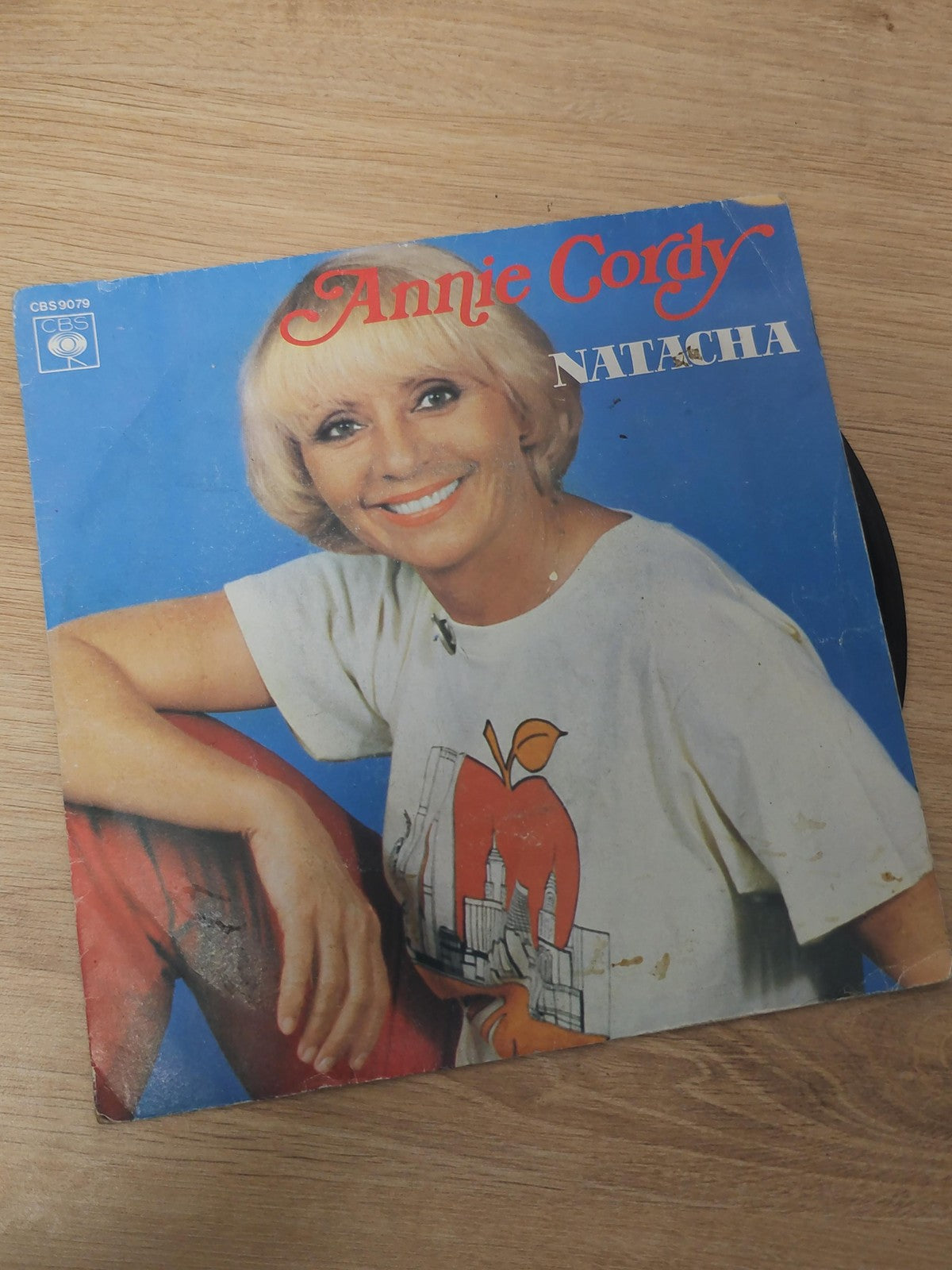 Vintage 45 tours Annie Cordy ancien disque vinyle rétro collection chanson franç