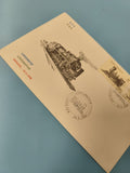Enveloppe FDC premier jour d?émission locomotive Ankara 1988 timbre train