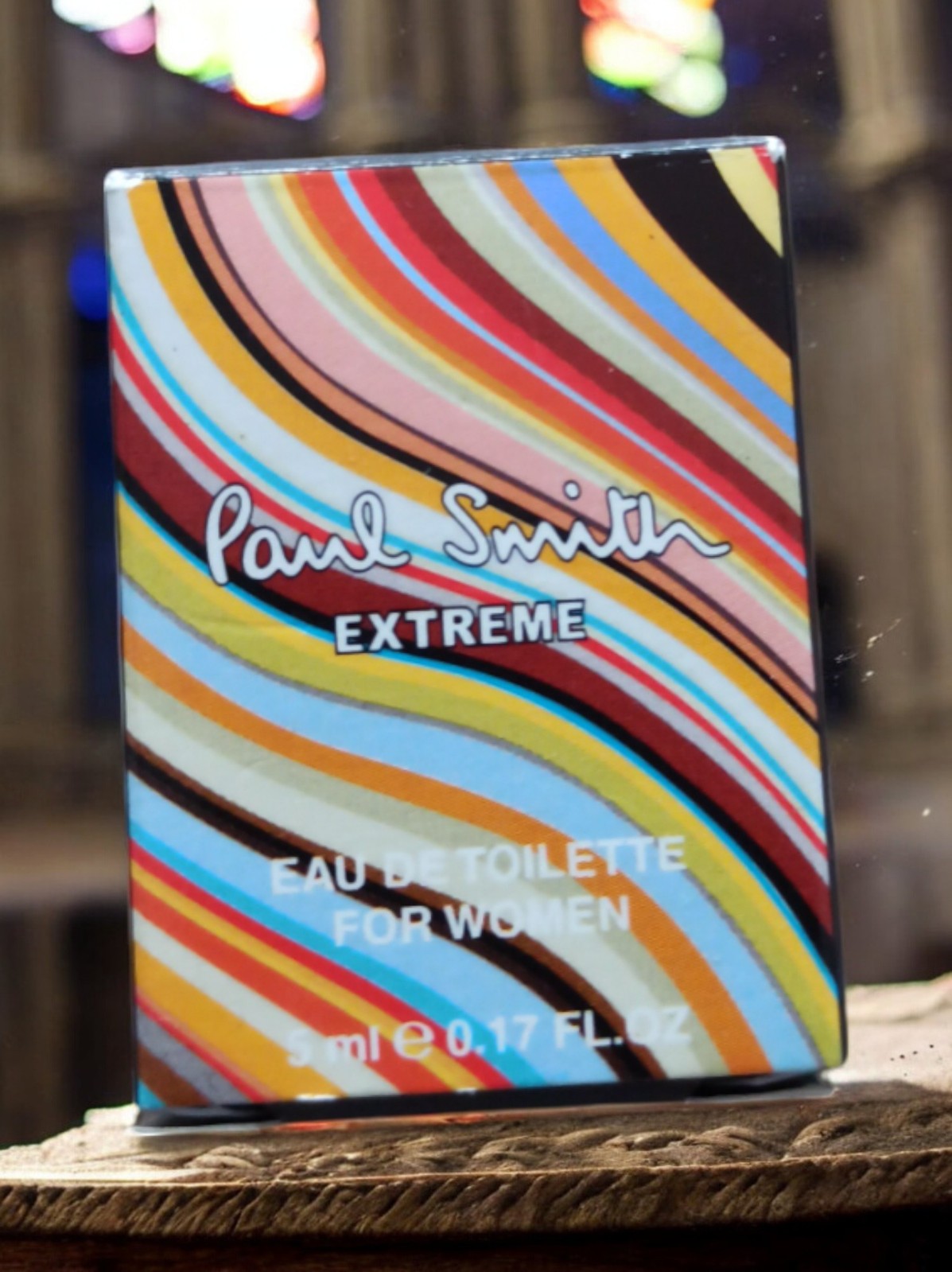 Miniature parfum Paul Smith Extreme femme 5ml eau de toilette boîte rayée