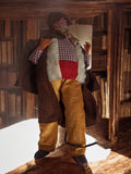 Santon ancien Claude Carbonel Provence, grand format, costume traditionnel vinta