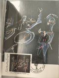 Ancien FDC 1991 "Ô Tableau Noir" Matta ? Premier Jour, art abstrait