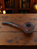 Pipe ancienne en bois sculpté vintage, forme courbe, objet de collection déco