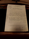 Document administratif ancien Marseille 1943 manuscrit travaux publics vintage