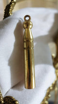 Quille militaire en bronze vintage, pendentif ancien, objet historique déco