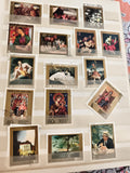 Timbres anciens Hongrie MAGYAR POSTA arts peintures lot philatélie vintage
