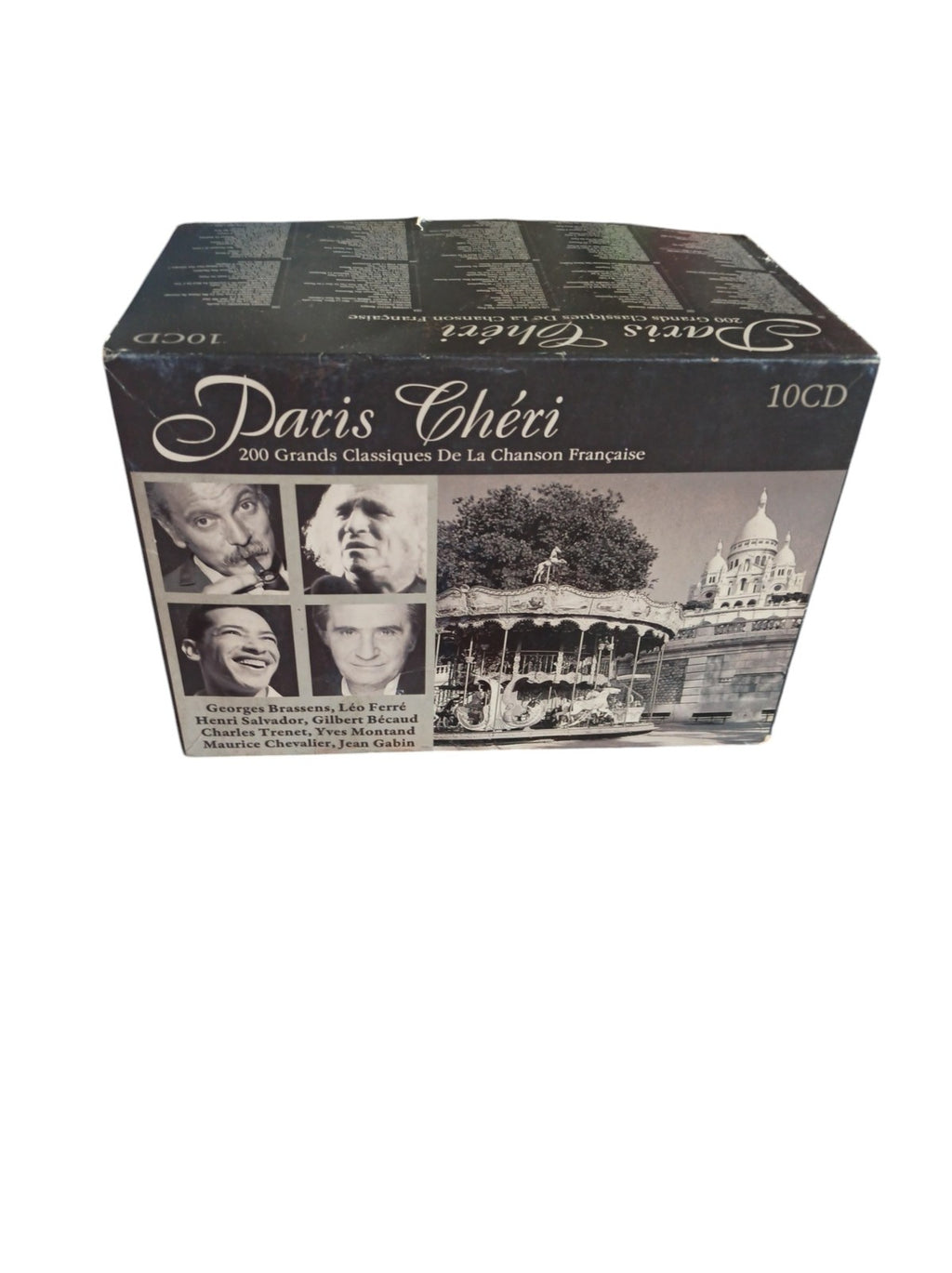 Coffret 10 CD Paris Chéri chanson française 200 titres classiques compilations