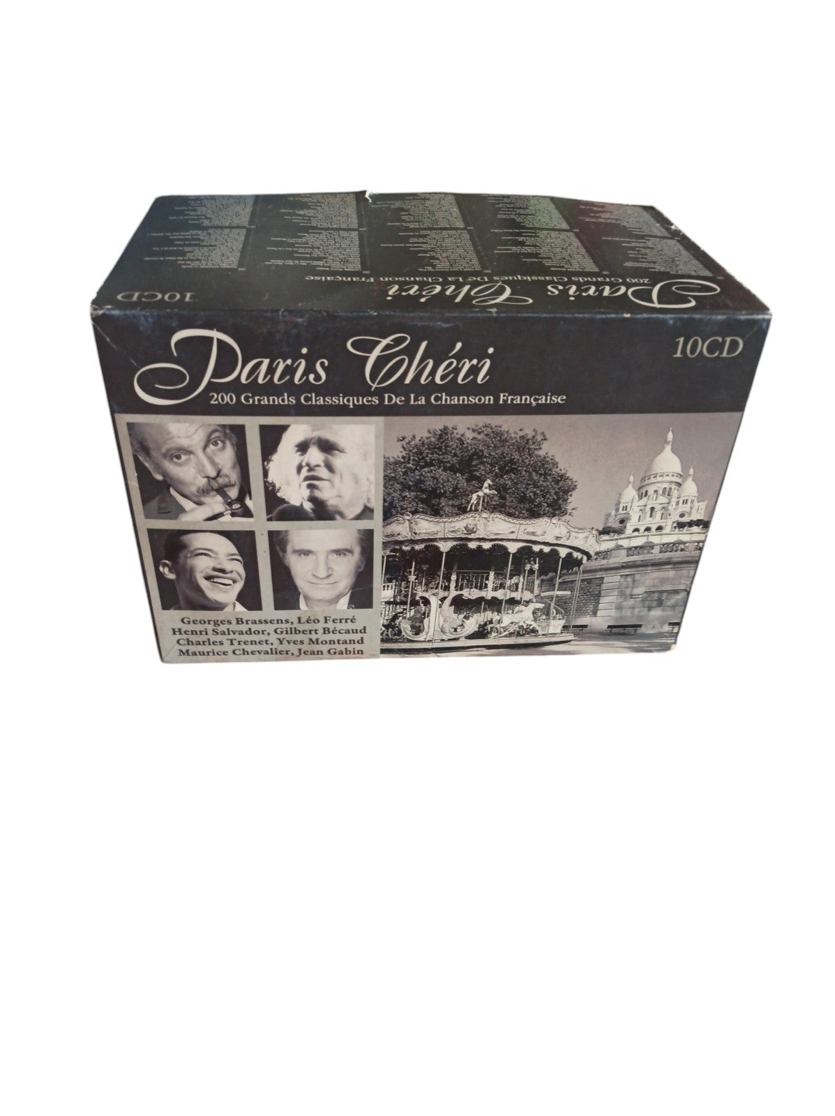 Coffret 10 CD Paris Chéri chanson française 200 titres classiques compilations