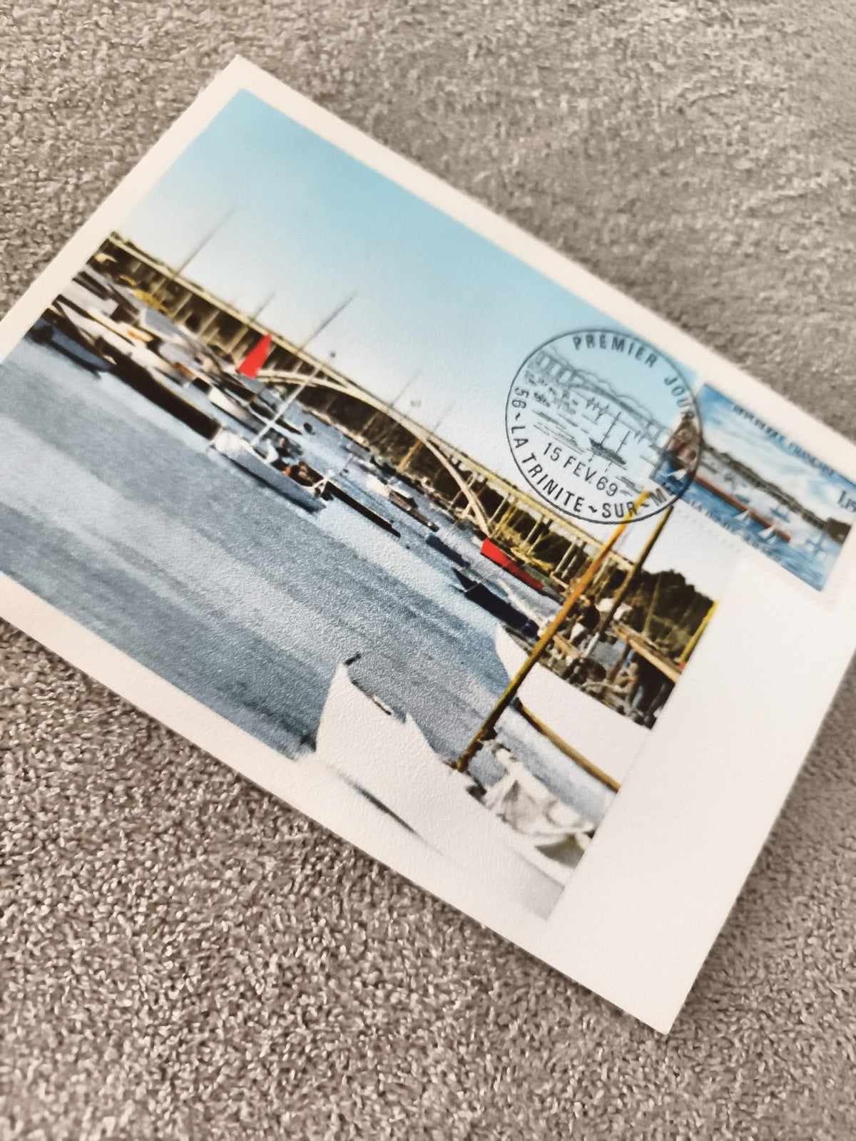 Carte postale Premier Jour 1969 La Trinité-sur-Mer philatélie ancienne