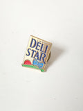 Pin's rétro ancien Deli Star, badge vintage collection années 80 90 rare