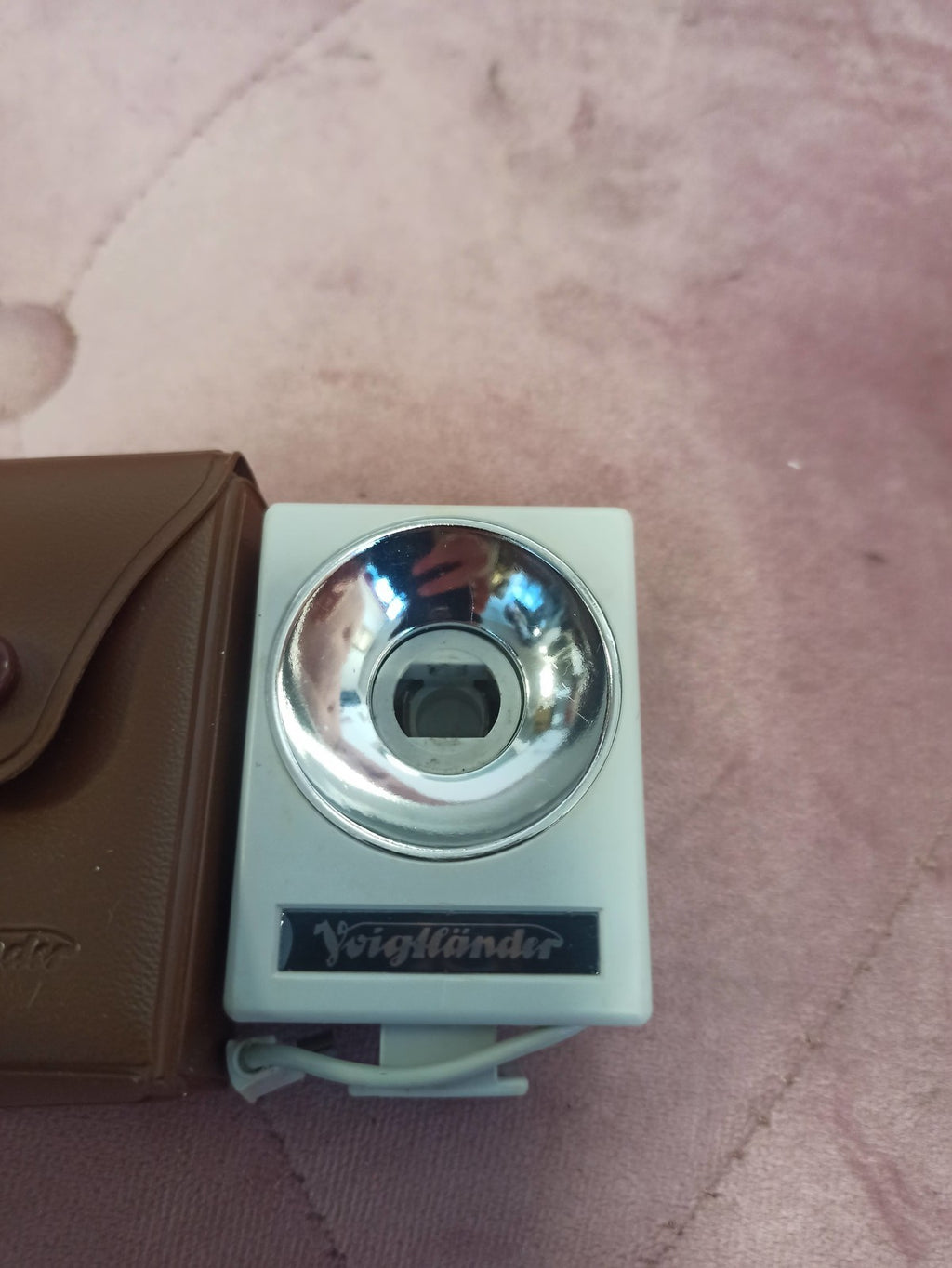 Flash Voigtländer vintage rétro, accessoire photo ancien, avec étui