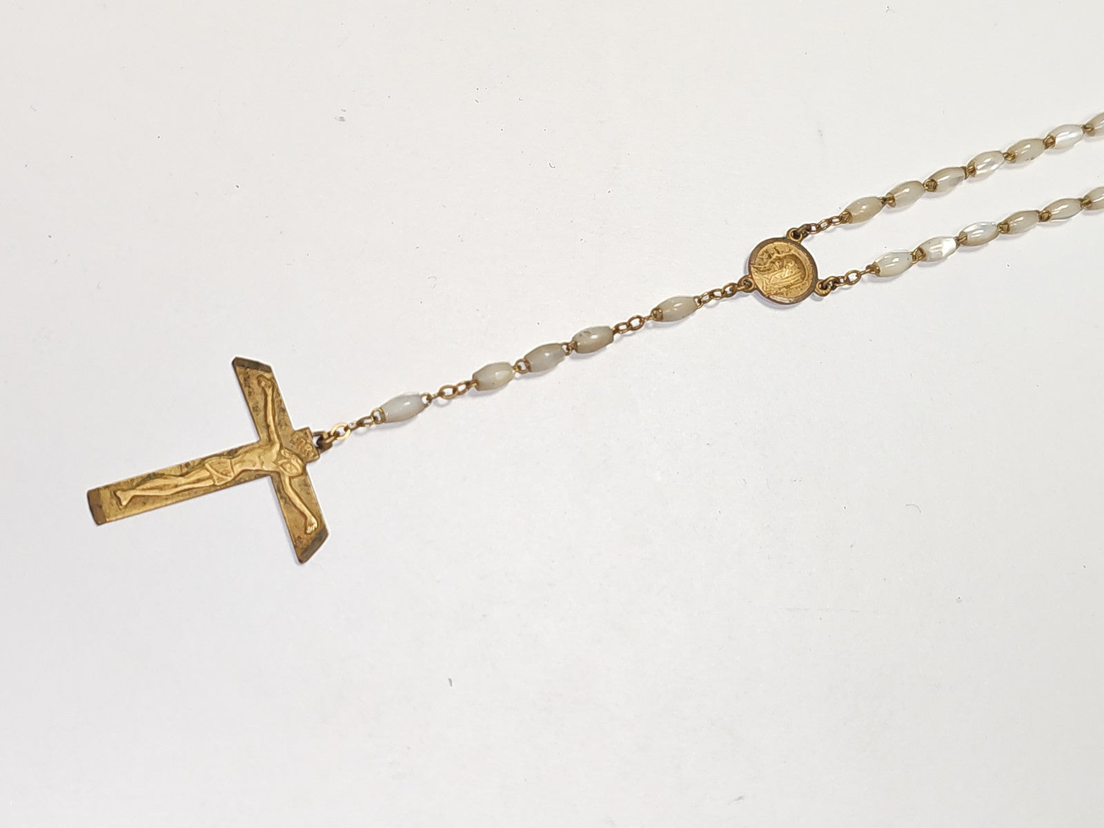 Chapelet ancien vintage religieux catholique collection prière rétro déco France