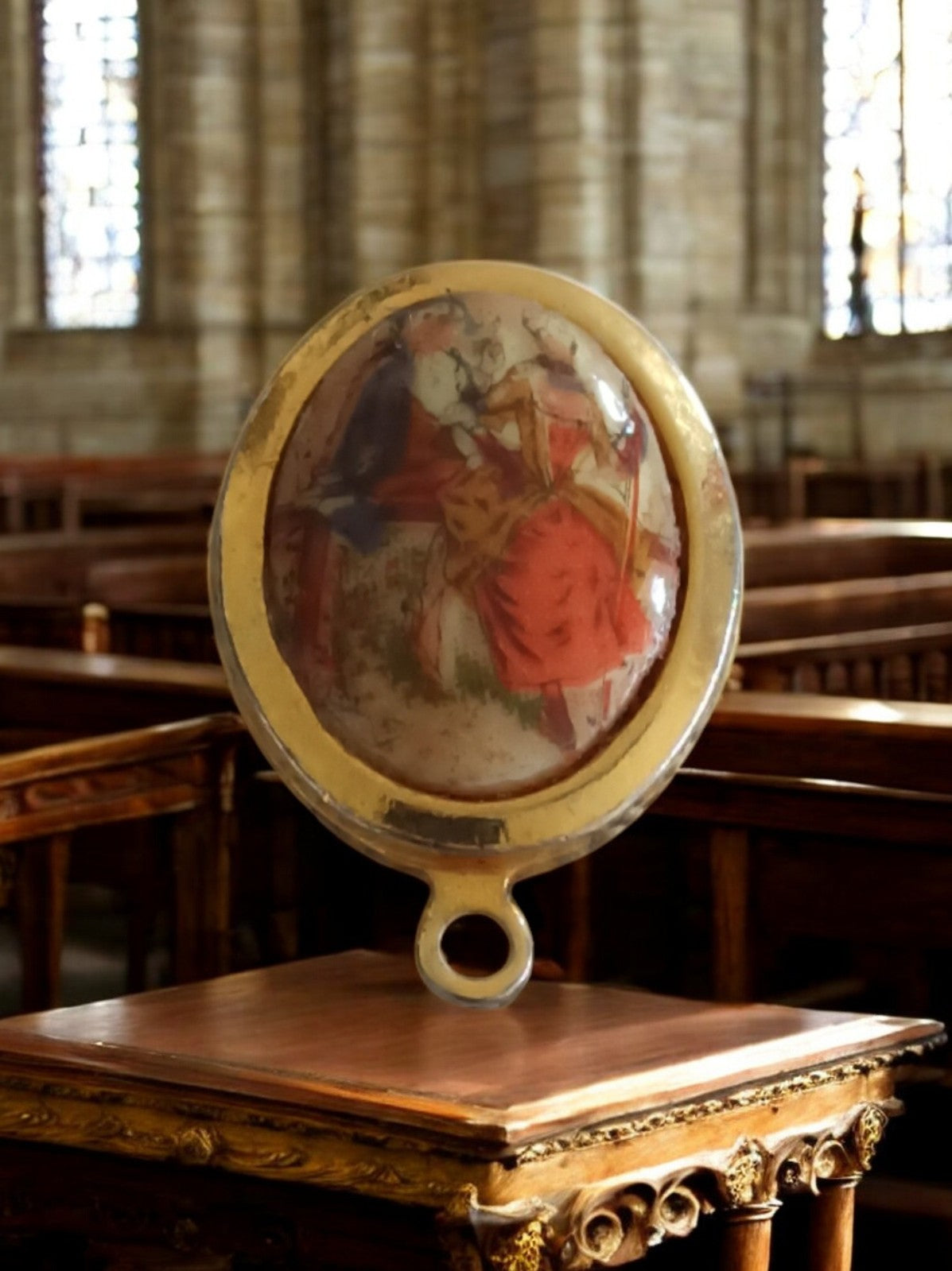 Médaille religieuse catholique vintage en bon état