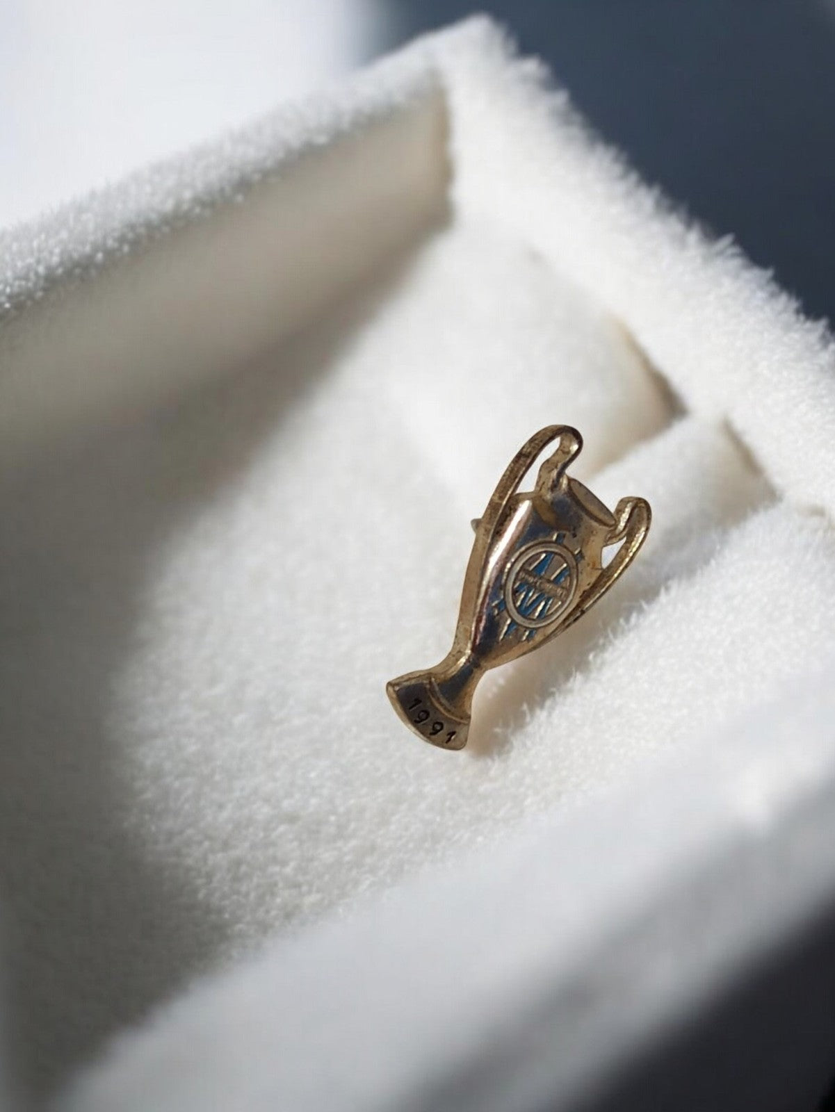 Pin's trophée OM 1991 vintage Olympique de Marseille badge ancien foot rare