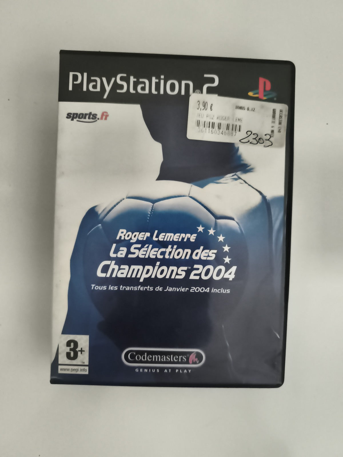 Jeu PlayStation 2 Roger Lemerre Champions 2004 Codemasters foot sans notice