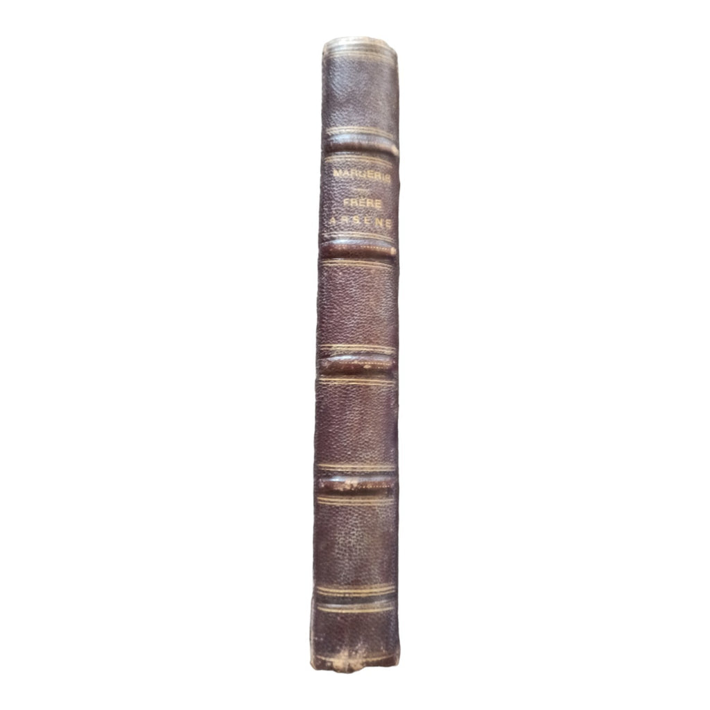 Livre relié 1868 Frère Arsène Margerie couverture violette dorure