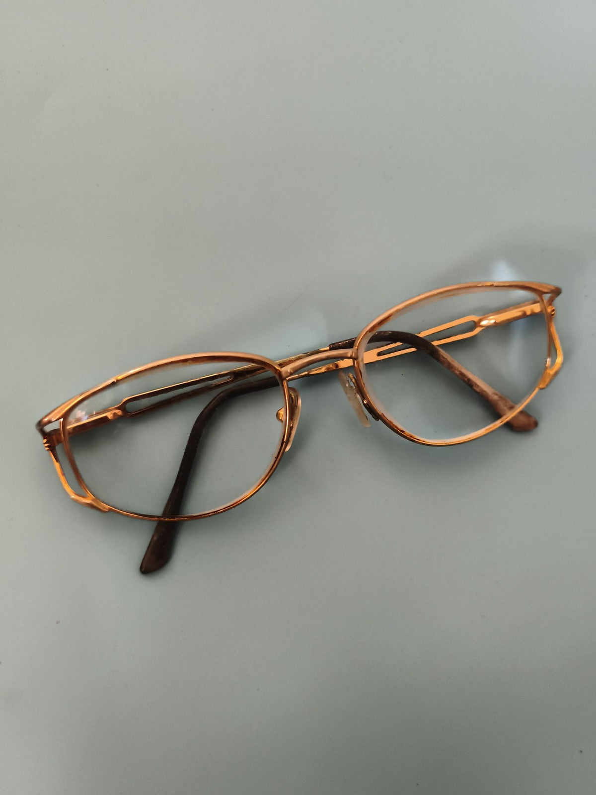 Lunettes de vue anciennes vintage années 30 monture dorée rétro optique