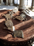 Lot breloques métal vintage thème marin poisson étoile pour bijoux DIY