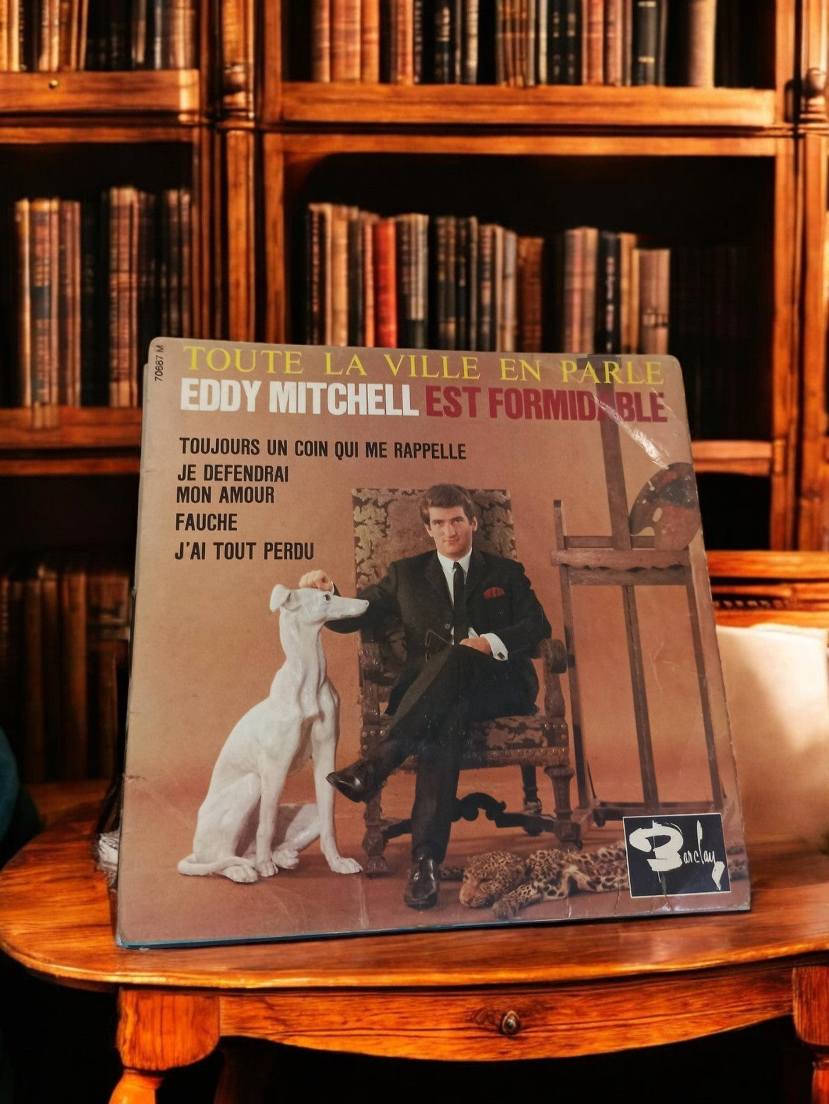 Vinyle 45 tours Eddy Mitchell Barclay vintage pochette rétro années 60