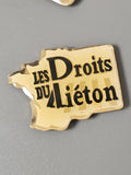 Pin's vintage ancien Les Droits du Piéton badge rétro collection France