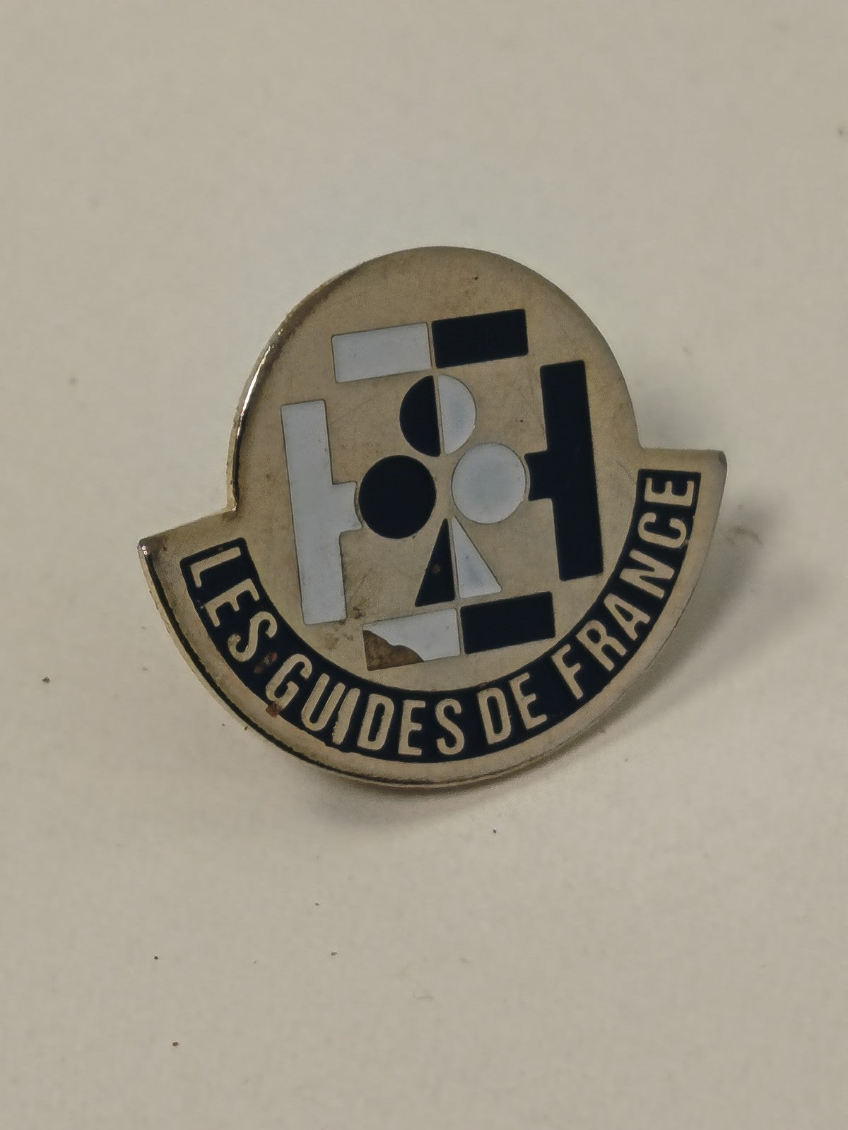 Vintage pin's ancien Les Guides de France badge collection rétro scoutisme rare