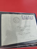 Ancienne enveloppe oblitérée 1952 Alpes-Maritimes, timbres RF, collection philat