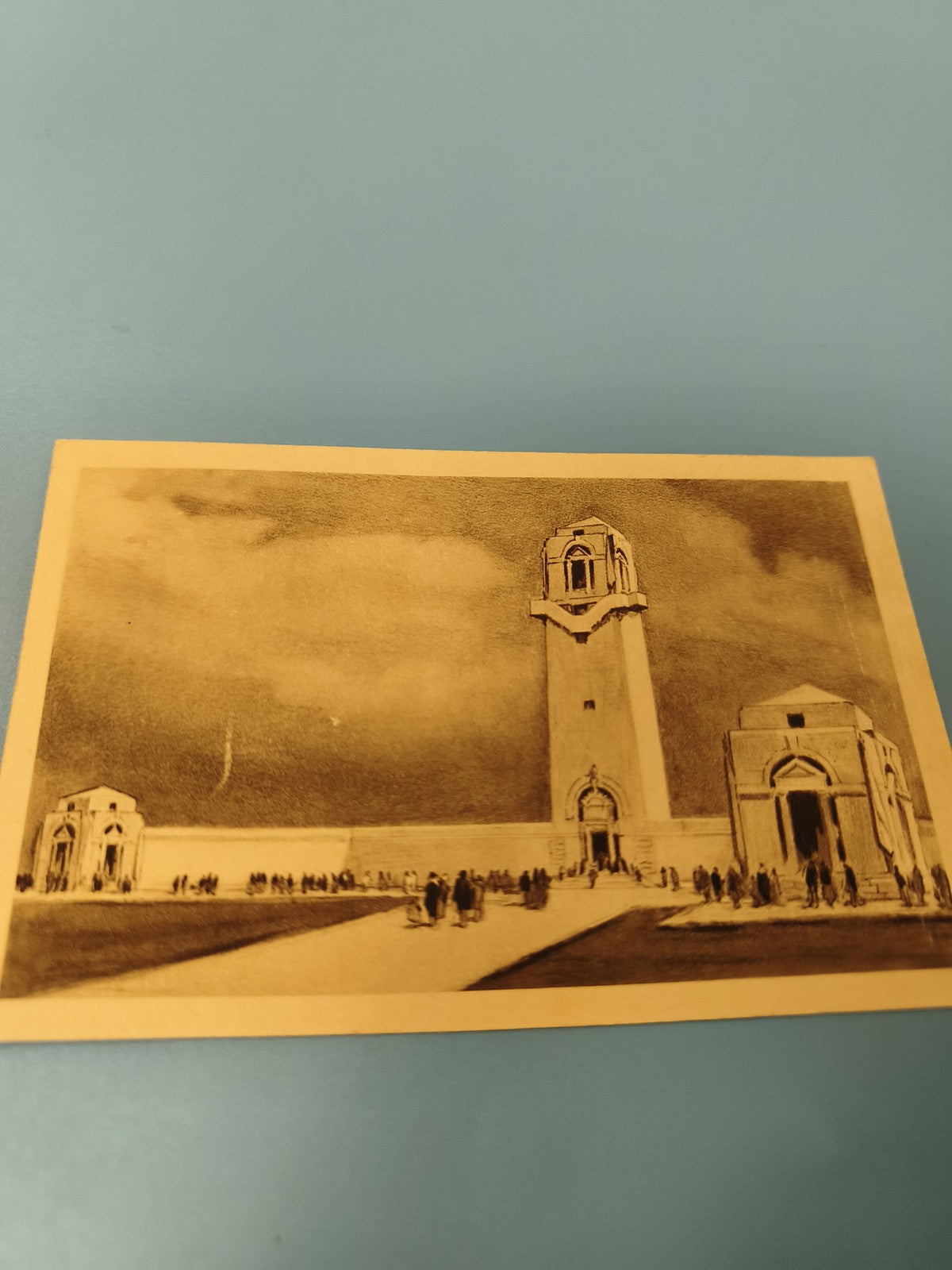 Carte postale ancienne CPA monument dessin architecture, ambiance rétro collecti