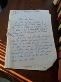 Lettre manuscrite ancienne 1932 époque entre-deux-guerres encre bleue