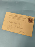Ancienne carte postale oblitérée XIXe GB & Irlande philatélie vintage (Ref 7)