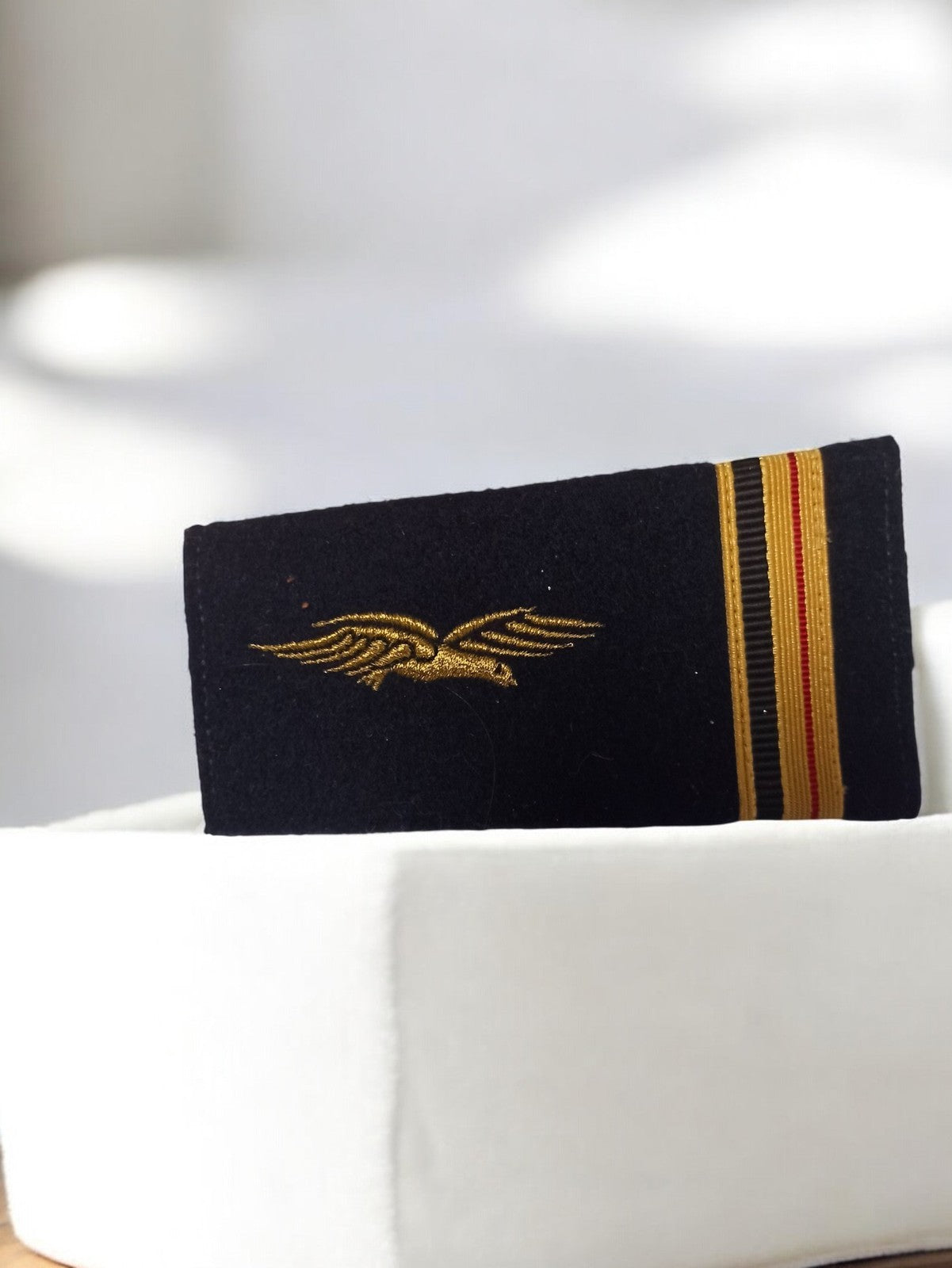 Épaulette ancienne Armée de l'air aviation dorée vintage militaire authentique