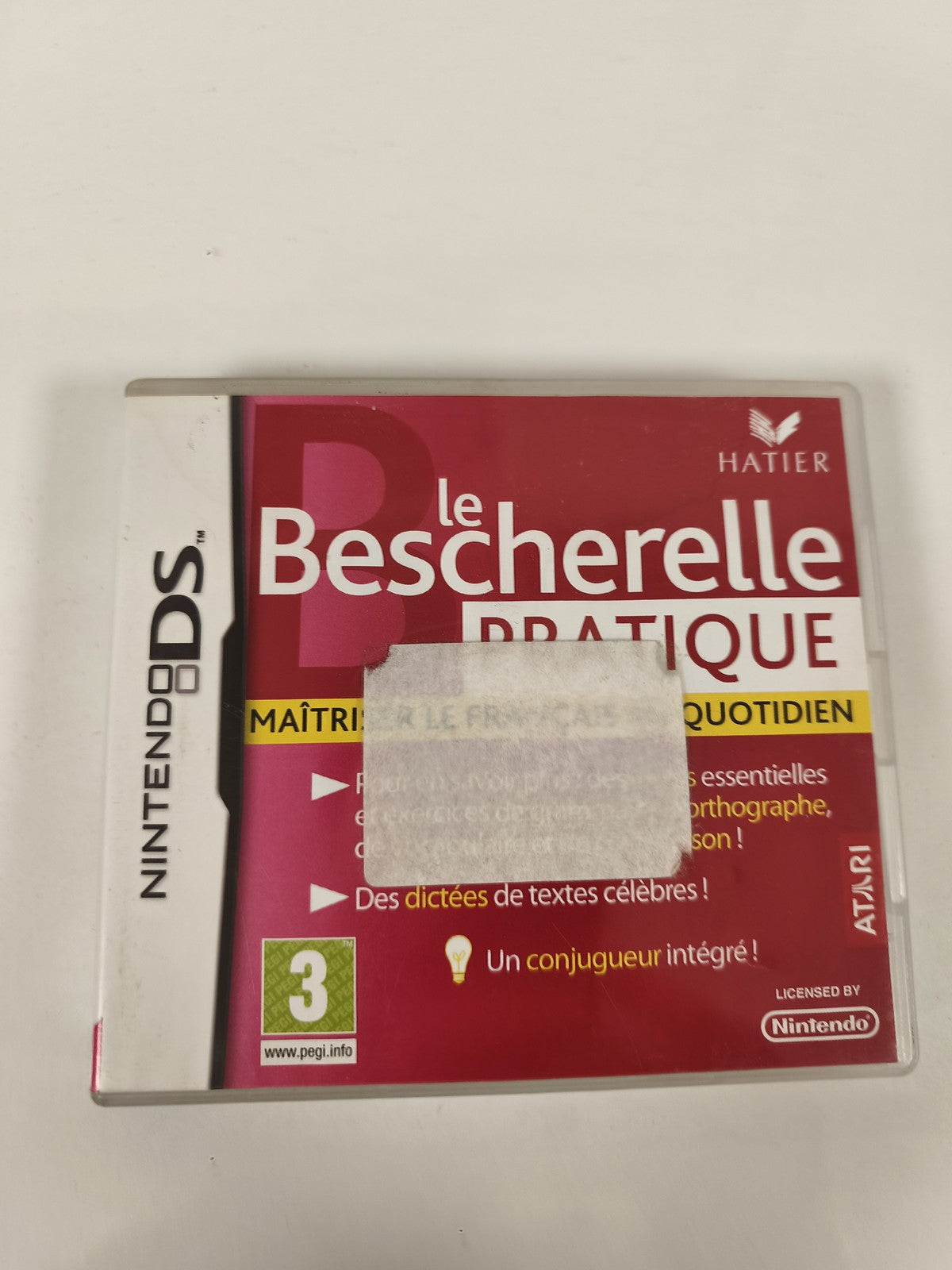 Boîte vide Nintendo DS pour Le Bescherelle Pratique, étui d'origine sans cartouc