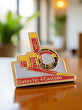 Pin's publicitaire Eutectic Castolin vintage édition limitée, émaillé doré