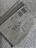 Lettre ancienne timbrée Allemagne 2 x 12 pfennig Deutsche Post philatélie (Ref 2
