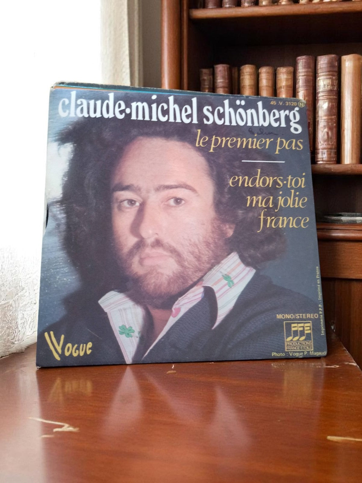 Vinyle 45 tours Claude-Michel Schönberg Vogue vintage pochette photo années 70